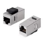 Проходной адаптер Cabeus CA-KJ-8p8c-C6-SH (RJ45-RJ45, CAT.6, FTP, Keystone Jack) (9682c)