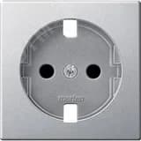 Центральная плата для механизмов розеток Schuko без устройств защиты алюминий