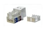 Вставка Keystone Jack RJ-45 (8P8C) 5е Hyperline KJ9-8P8C-C5e-90-WH (белый)