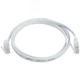 Патч-корд плоский категории 6 UTP 3м белый ITK