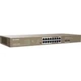 18 портовый неуправляемый PoE коммутатор G1118P-16-250W IP-COM