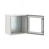 Щит монтажный ЩМП 600x600x400 мм STE с М/П с прозрачной дверью