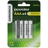 Батарейка щелочная Alkaline LR03/AAA (4шт/блистер) GENERICA