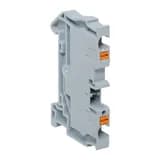 Клеммная колодка пружинная 4 Push-in серая EKF