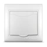 Розетка 1-м СП Севиль 16А IP20 с заземл. с крышкой бел. UNIVersal С0029