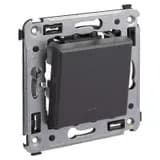 Выключатель 1-кл. СП Avanti «Черный матовый» DKC 4412103