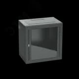 Шкаф телекоммуникационный навесной 16 U (800х600х400) дверь стекло RAL9005 DKC