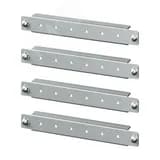 Горизонтальные дверные рейки для навесных корпусов, ширина одностворчатой двери 250 мм, 4 шт.