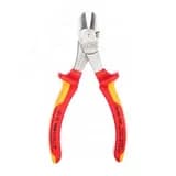 Бокорезы VDE 1000V резка - проволока средней твердости 34мм твердая проволока 25мм рояльная струна (HRC 59) 2мм L=160мм диэлектрические хромированные двухкомпонентные рукоятки Knipex