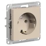 ATLASDESIGN РОЗЕТКА с заземлением, 16А, механизм, ПЕСОЧНЫЙ Systeme Electric
