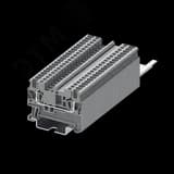 Клемма TC 1-1 пружинная, сечение 1,5 мм. кв., серая