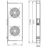 Вентилятор для шкафа NTSS-FAN2/19T NTSS