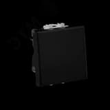 Avanti Выключатель двухполюсный одноклавишный модульный, , Черный матовый, 2 модуля