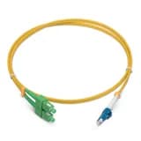 Шнур оптический duplex SC/APC-LC/UPC 9/125 sm 1,5м LSZH Cabeus FOP(d)-9-SC/APC-LC/UPC-1,5m