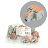 Клемма суперкомпактная разветвительная 1 вход 4 выхода наборная STEKKERLD220104 DIY упак 10 шт 49792