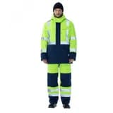 Костюм сигнальный утепленный Альянс с пк цв. фл. лимон-син., р. 104-108/170-176