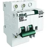 Выключатель автоматический дифференциальный АВДТ встроенная защита от сверхтоков 1P+N 32А 300мА AC D ДИФ-101