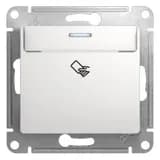 Выключатель карточный 1-кл. 1мод. СП Glossa 10А IP20 (сх. 6) механизм бел. SE GSL000169