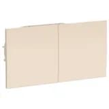 Розетка 2-м СП AtlasDesign 16А IP20 с заземл. защ. шторки со сдвижн. крышкой в сборе беж. SE ATN000228