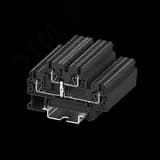 Клемма TC 2-уровневая, с перемычкой, сечение 1,5 мм. кв., черная