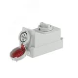 Розетка наружной установки IP67 63А 3P+E 400В с механической блокировкой и боковым расположением разъема