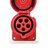 Розетка 135 63А 6h 380AC 3P+PE+N IP67 для монтажа на поверхность КЭАЗ 241221