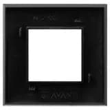 Рамка 1-м 2мод. Avanti «Черный матовый» DKC 4412902