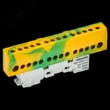 TEKFOR Шина PE земля изолированная на универсальном держателе 8х12-12-ЖЗ IEK