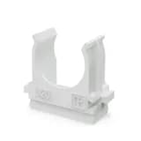 Крепёж-клипса для труб Полистирол белая d20 мм (100шт/1500шт уп/кор) Промрукав