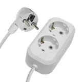 Удлинитель электрический Stekker HM012102 2м 2 гнезда сз 3x075 белый серия Home 39205