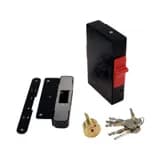 Замок электромеханический накладной (ключ+слайдер, нз,12В) Promix-SM215.10 black