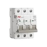 Выключатель автоматический AV-10 3P 2A (C) 10kA EKF AVERES