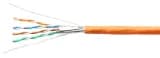 Кабель Cabeus STP-4P-Cat.6a-SOLID-IN-LSZH (U/FTP, CAT.6A, LSZH, 305 м, оранжевый) (7197c)