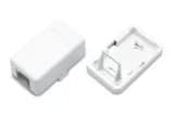 Корпус настенной розетки для установки 1-ой вставки типа Keystone Jack Hyperline SBB3-1-WH