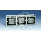 Коробка 3-х местная, горизонтальная, S44A, серый