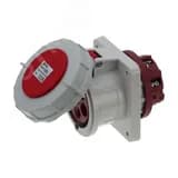 Розетка встраиваемая 63A/400V/3P+N+E/IP67, фланец 100x107