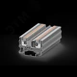 Клемма TP 1-1 проходная Push-in, сечение 4 мм. кв., серая