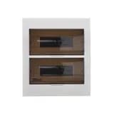 Корпус встраиваемый ЩРВ-П-24 35х30х10 24мод. IP41 пластик. DEKraft 31006DEK