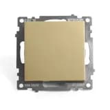 Выключатель 1клавишный механизм STEKKER GLS10710308 250В 10А серия Катрин золото 49213