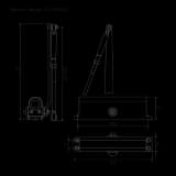 Дверной доводчик НОРА-М ISP 430 (черный) до 100 кг
