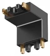 Соединитель угловой внутренний для треков накладных Denkirs AIR BASE TR5212BK