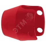 Колпачок защитный красный металлический для грибовидных кнопок