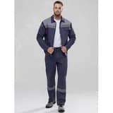 Костюм Флагман-Фаворит-1 СОП IMP (тк.Саржа,250) брюки, т.серый/св.серый, р. 60-62/170-176