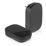 Звонок беспроводной клавиша и база в розетку радиочастотный 433MHz черный DB380 48945