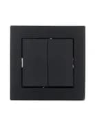 Выключатель 2-кл. СП Vesna механизм черн. бархат LEZARD 742-4288-101