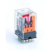 Промежуточное реле 4 контакта с LED индикацией и TEST функцией 3А 127В AC ПР-102