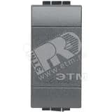 Заглушка 1 модуль черная Legrand Euro