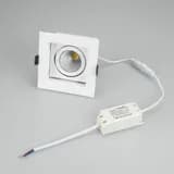 Светильник CL-KARDAN-S102x102-9W Day (WH, 38 deg) (Arlight, IP20 Металл, 3 года)