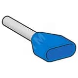 НАКОНЕЧНИК ДВУПРОВОД ЭКОНОМ 0,75ММ2 СИН