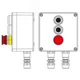 Взрывозащищенный пост управления из полиэстера CPE-P-05-(2xP1B(11)-1xP3E(11))-2xKA2MHK(C)1Ex d e IIC Т5 Gb / Ex tb IIIC T95°C Db IP66/КЗ